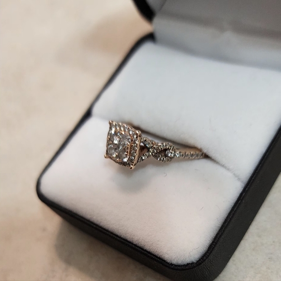 LEVIAN 14k Rose Gold Diamond Ring - Picture 2 of 5